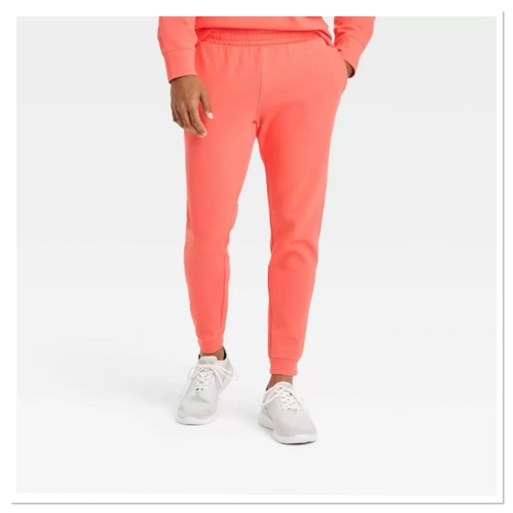 Men’s Premium Washed Fleece Joggers All In Motion NWT